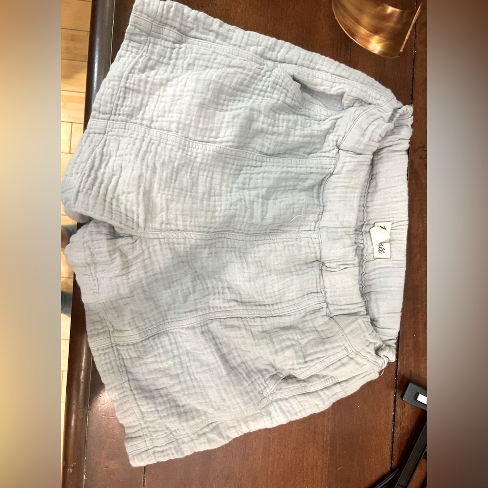 Madewell blue flowy shorts size extra small
